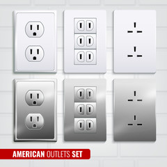 Sticker - American Outlets Set