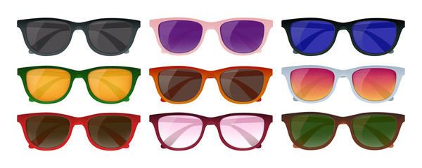 Sticker - Hipster Sunglasses Set