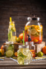 Wall Mural - Fresh cool citrus lemonade