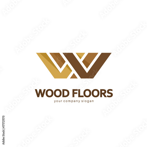 Vector Logo Template Logo Design For Parquet Laminate Flooring Tiles Wood Floors Vector De Stock Adobe Stock