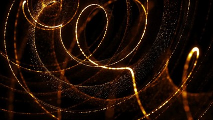 Fototapete - 3d rendering spiral particle background. Twist shape made of small random particle dots. High details. Loopable rotation.
