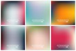 © happyvector071 - Abstract Creative concept vector multicolored blurred background set. For Web and Mobile Applications, art illustration template design, business infographic and social media, modern decoration
