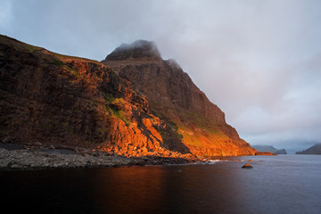 Wall Mural - Gásadalur, Faroe island