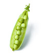© sasapanchenko - Green peas close-up isolated on white background