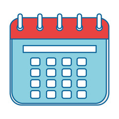 Wall Mural - calendar reminder isolated icon vector illustration design