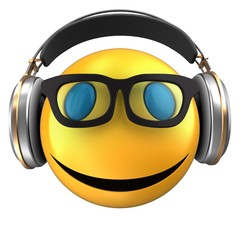 3d yellow emoticon smile