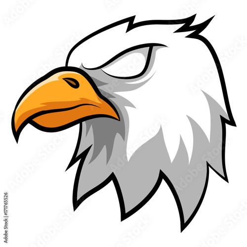 Angry Eagle Head Mascot Vector Illustration Buy This Stock