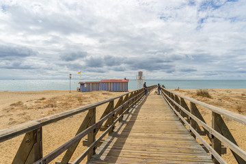  View towards one of the Lifeguard Towers in Isla Cristina