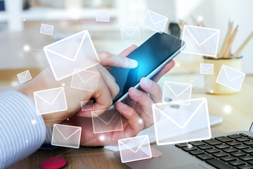 Aufkleber - E-mail network concept