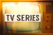 Tv series old tv label vintage