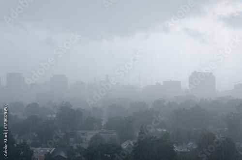 Zdjęcie XXL Burza deszczowa nad Toronto