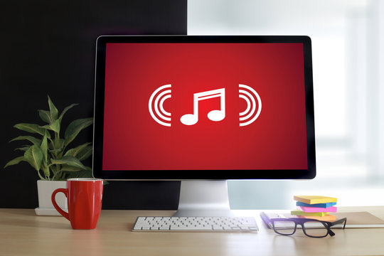 Music Streaming Media enjoying the music Entertainment Download