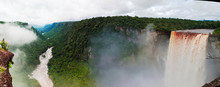 Kaieteur Waterfall, One Of The Tallest Falls In The World At Potaro River Guyana