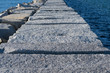 stone block jetty walkway