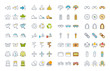 © M.Style - Set Vector Flat Line Icons Ecotourism