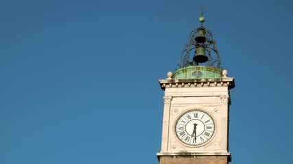 Wall Mural - timelapse shot of ancient clock tower