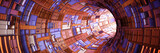 Fototapeta Perspektywa 3d - abstract technology tunnel with bright light at the end