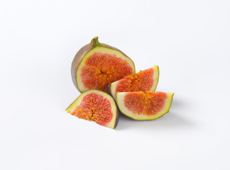 Wall Mural - fresh sliced fig