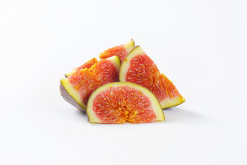 Wall Mural - fresh sliced fig