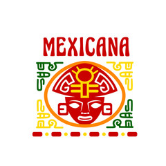 Sticker - Mexican fast food restaurant emblem design