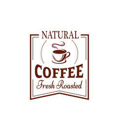 Wall Mural - Coffee cup label for food and drink design