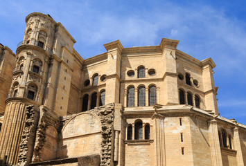 Canvas Print - Walls of Ancient Church in Malaga