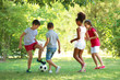 © Africa Studio - Cute children playing football in park
