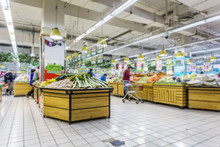 Blurred Supermarket Background