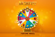 fortune wheel spinning  on bokeh background