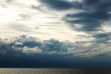 Cloudy day at baltic sea