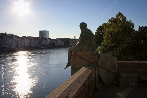 Fotografie, Obraz Helvetia On Her Travels, Basel, Switzerland