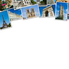 Wall Mural - Collage of paris photos collection