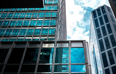 Office Building in Hong Kong, close up