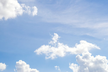 shiny clear sky with cloud