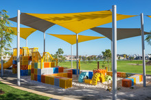 Suburban Outdoor Colorful Playground