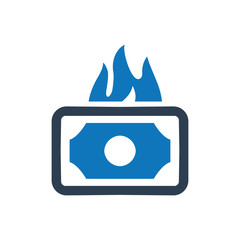 Poster -  Money Burning Icon