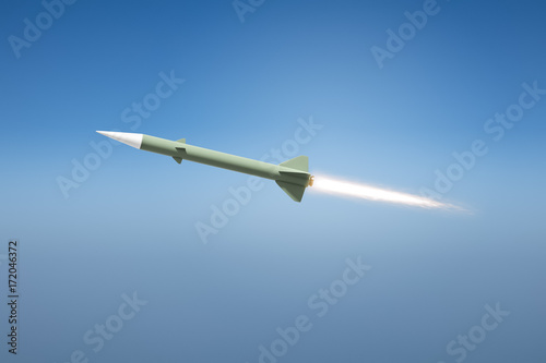 Zdjęcie XXL bomby atomowej latające rakietami