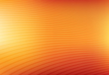 Abstract Orange And Yellow Mesh Gradient With Curve Lines Pattern Textured Background, Vector