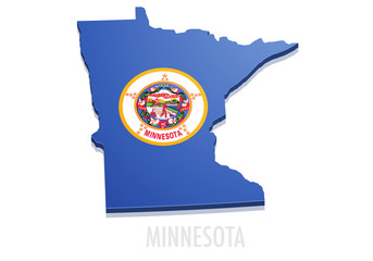 Wall Mural - map State of Minnesota