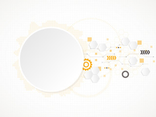 Wall Mural - abstract technological background. vector illustration.