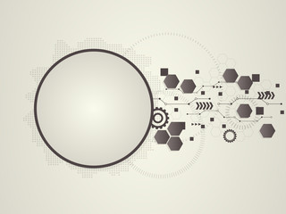 Wall Mural - abstract technological background. vector illustration.
