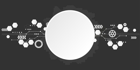 Wall Mural - abstract technological background. vector illustration.