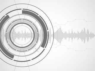 Wall Mural - abstract technological background. vector illustration.