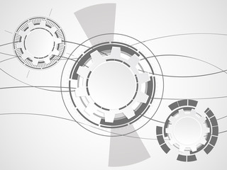 Wall Mural - abstract technological background. vector illustration.