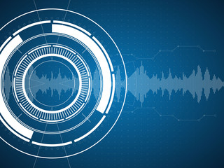 Wall Mural - abstract technological background. vector illustration.