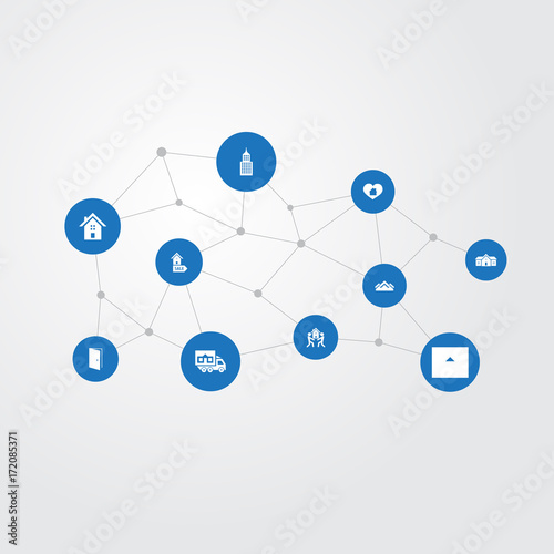 Vector Illustration Set Of Simple Real Icons Elements Heart