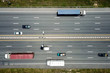 Aerial view of highway in Thailand.