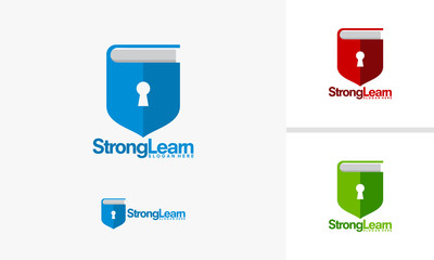 Wall Mural - Strong Learn logo template, Safe Education logo designs vector