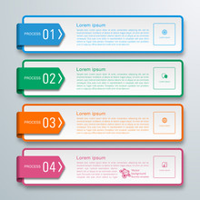 Infographics Web Banner & Label Design 