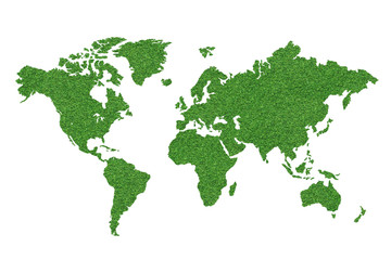 green world map